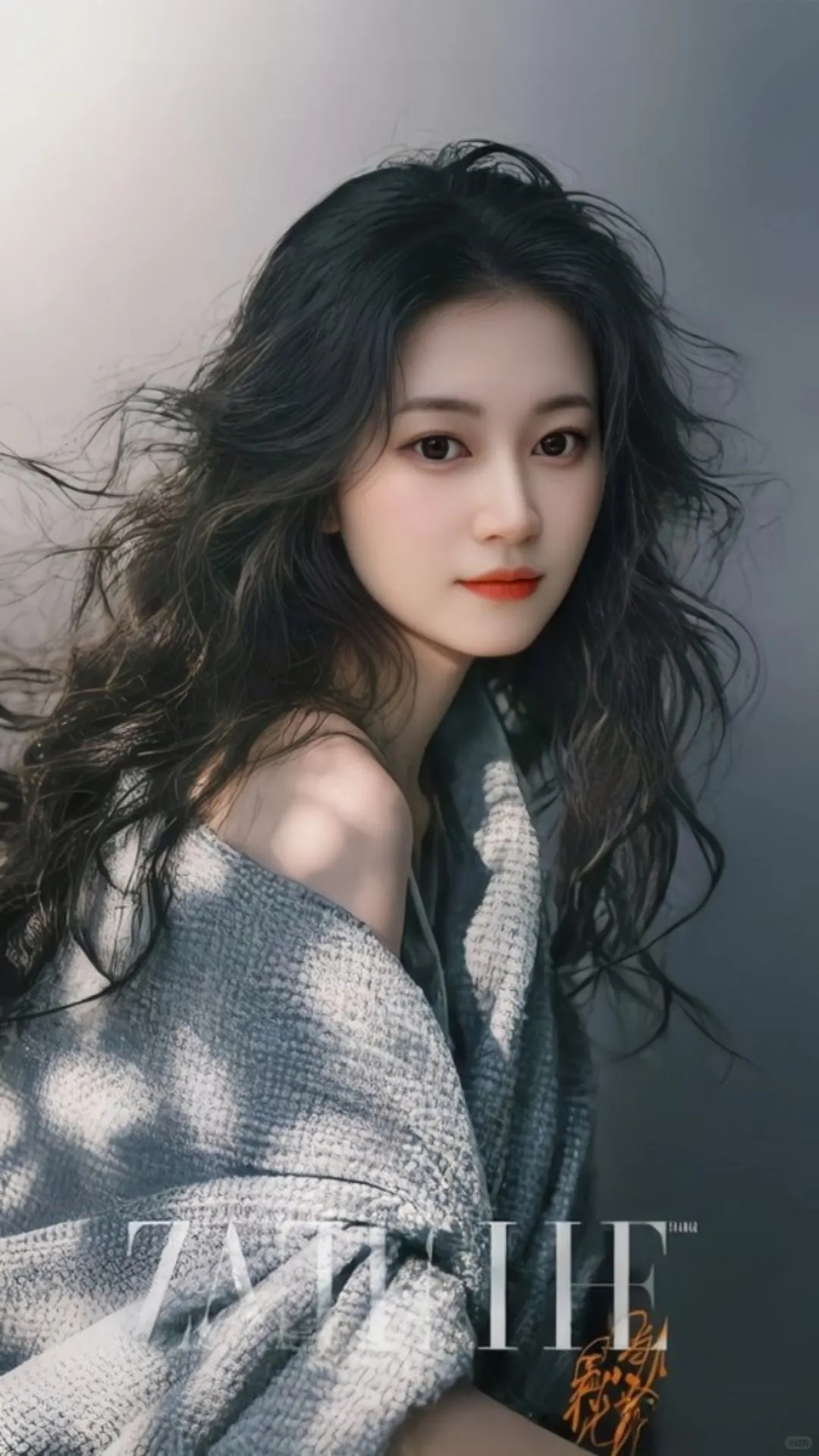 清冷的女生，抖音眨眼融合