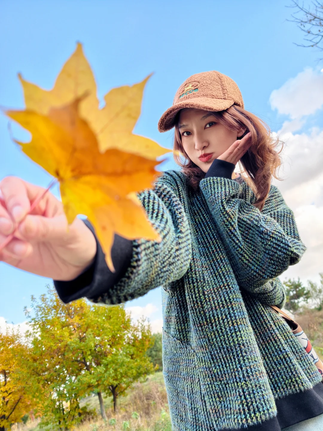 适合秋天的拍照姿势✌🏻手机就可以拍哦！