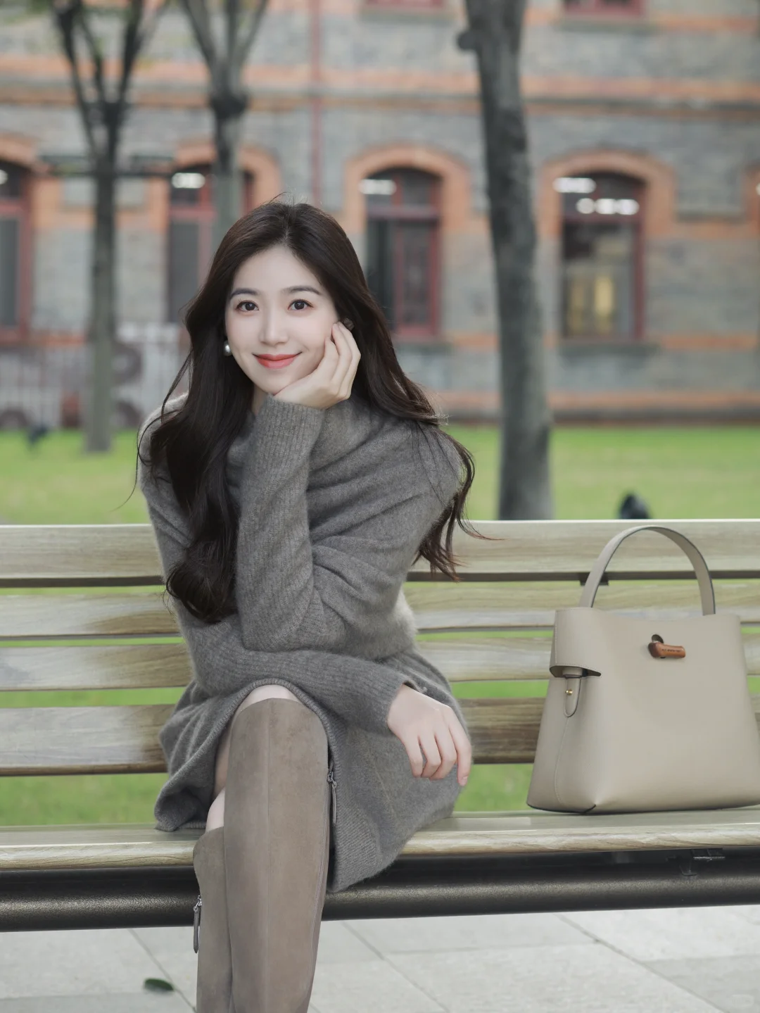 一件毛衣裙的柔暖