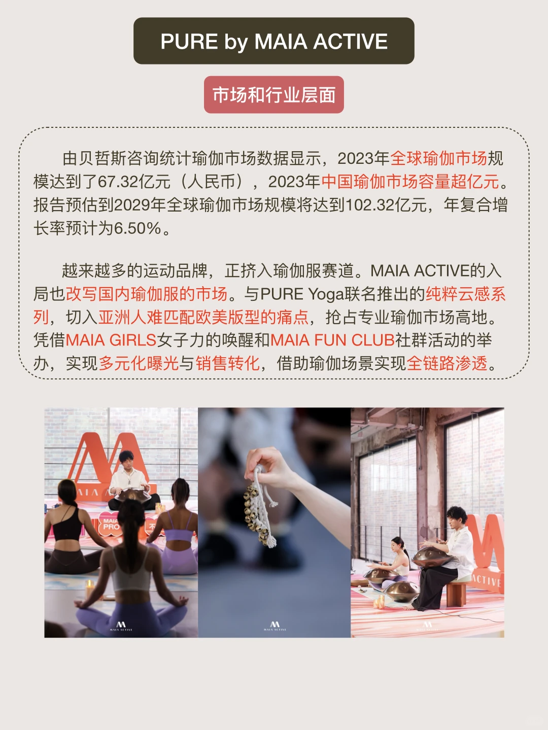 PURE by MAIA ACTIVE｜现代女性瑜伽新潮流