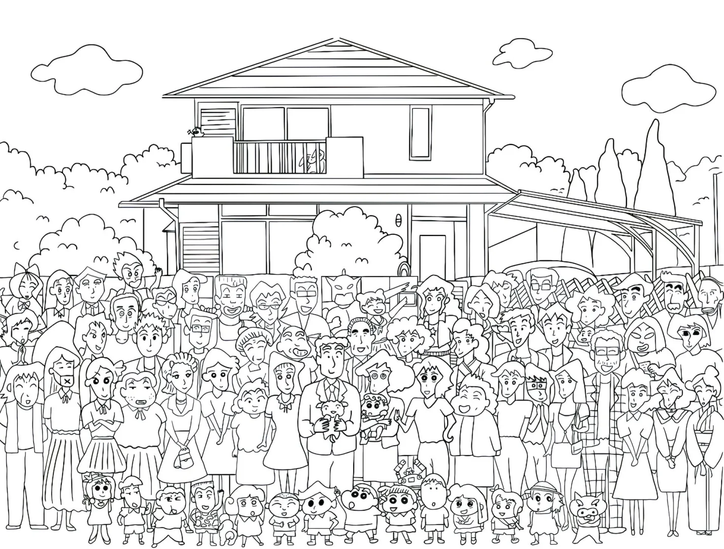 上班摸鱼必备线条画