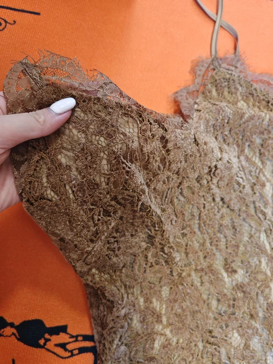 140蕾丝绒感重工裙