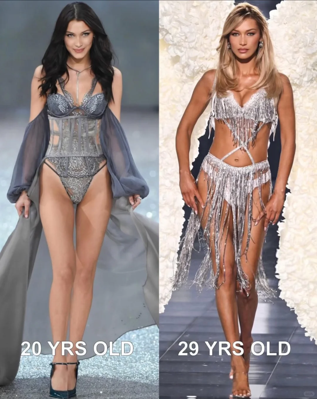 太自律了👍维密们的今时昔日