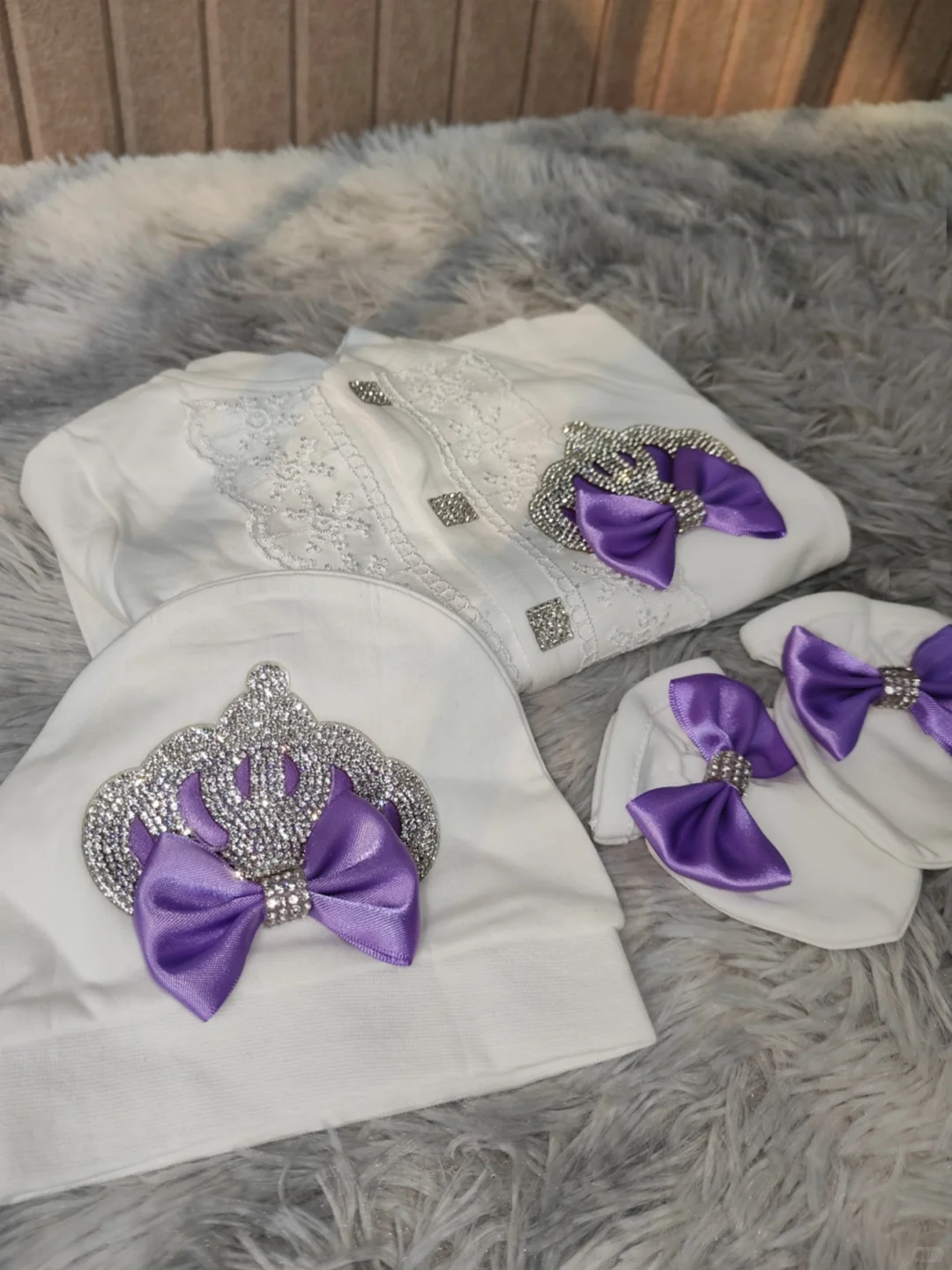 紫饰公主婴装｜甜妹精致新生套