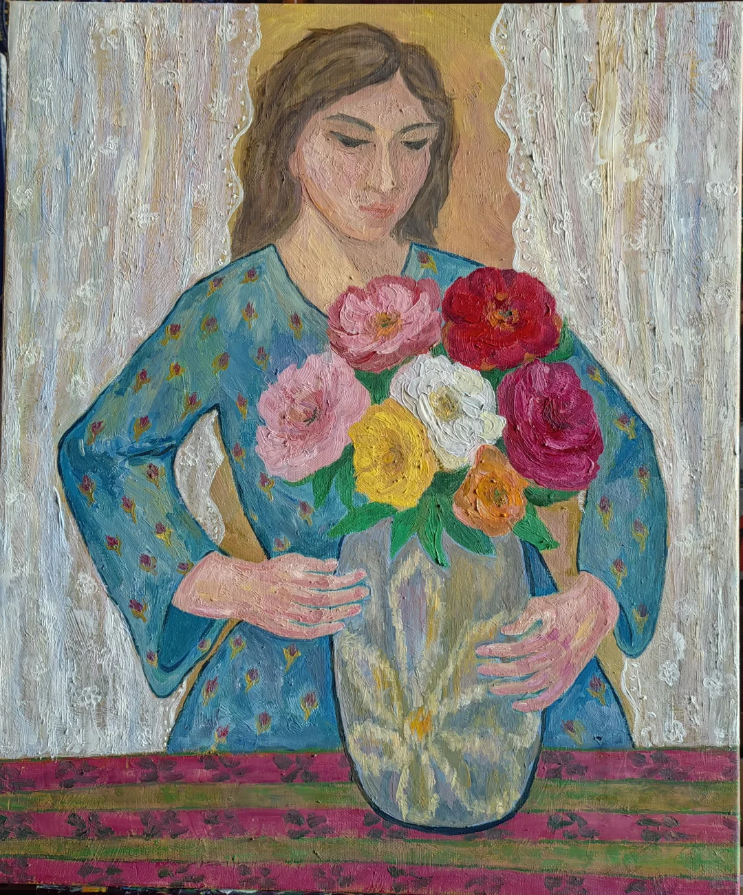 你就是画中人《插花的女人》