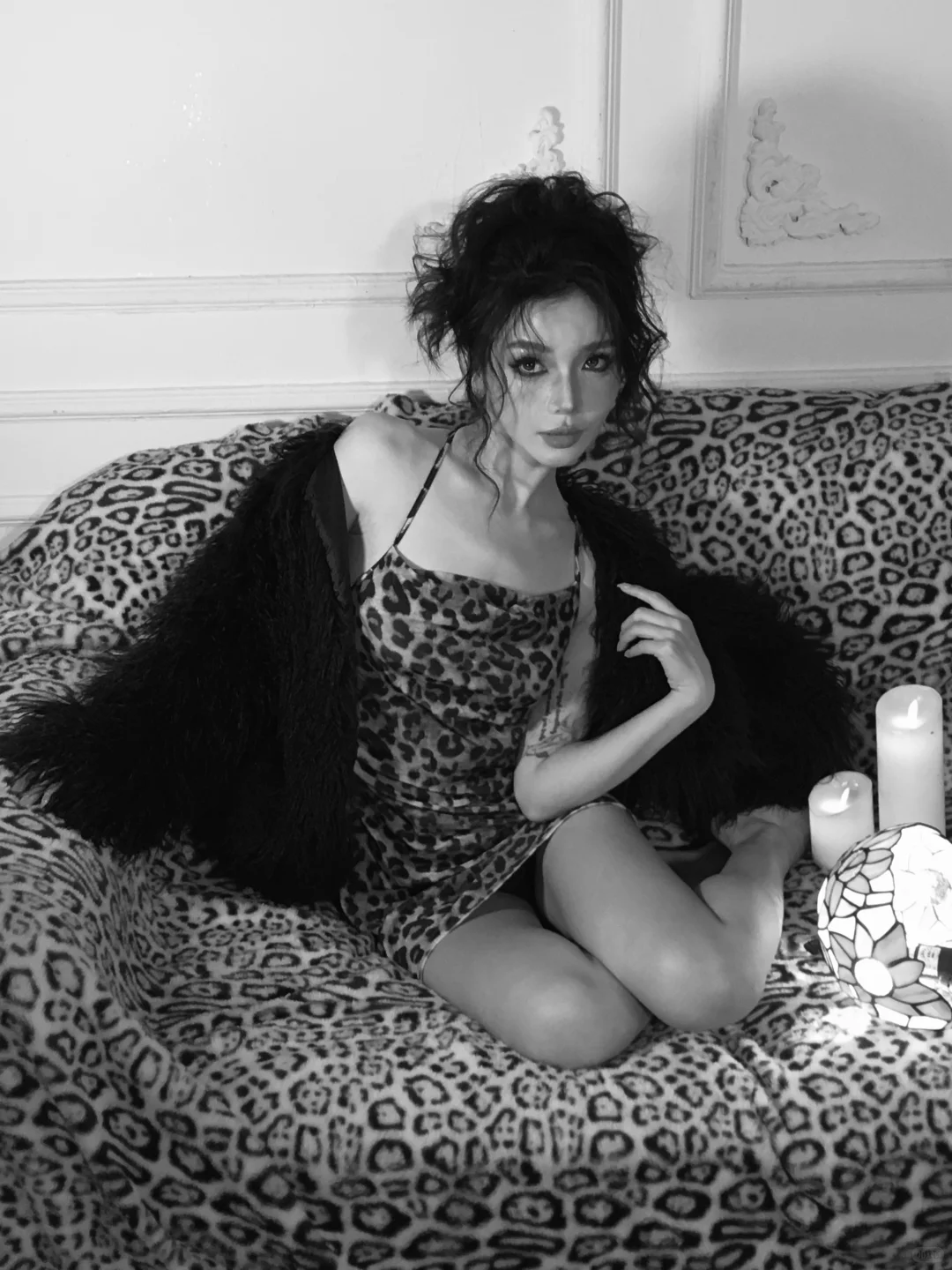 迷人的豹子女士像你问好| 感受夜晚的慵懒