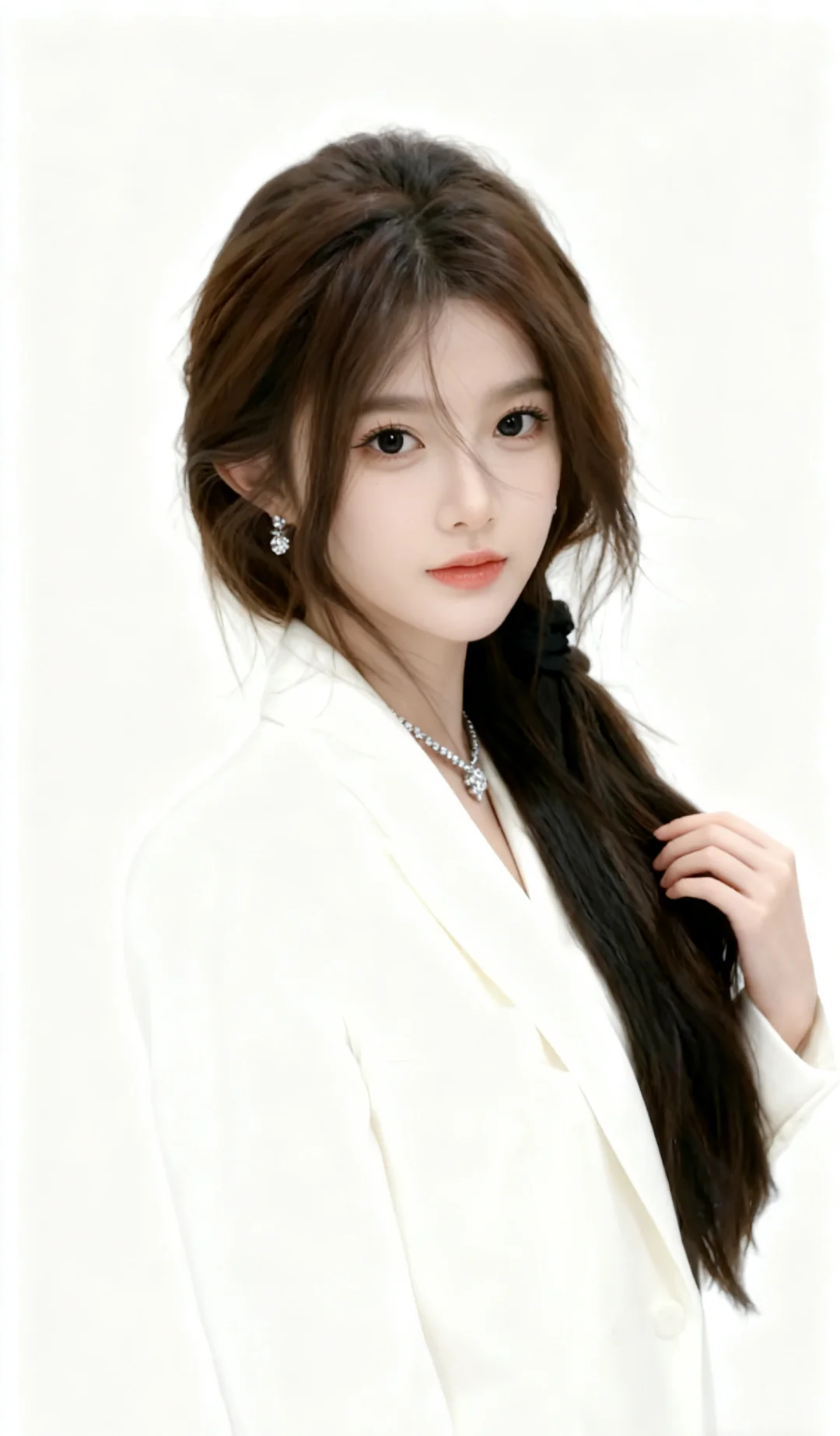 优雅格调：纯白西装的魅力瞬间