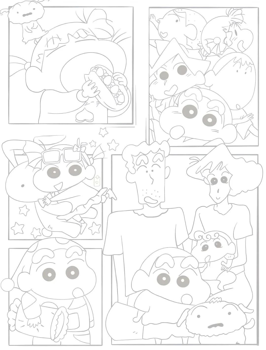 上班摸鱼必备线条画