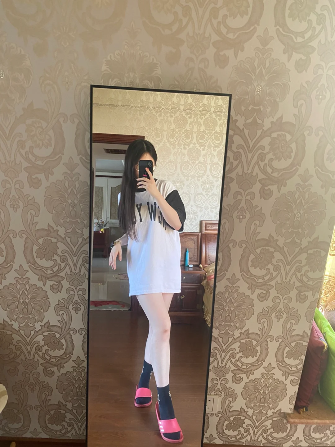 165 100 每天都觉得自己匀称的腿好美😛