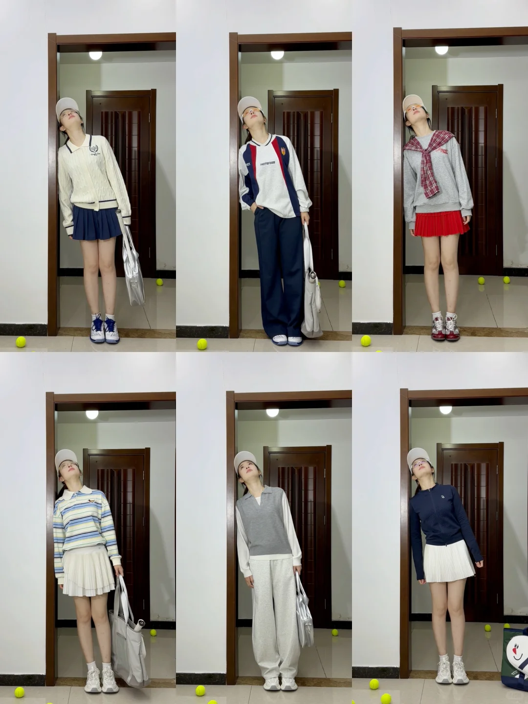 不同风格的运动打球穿搭💙