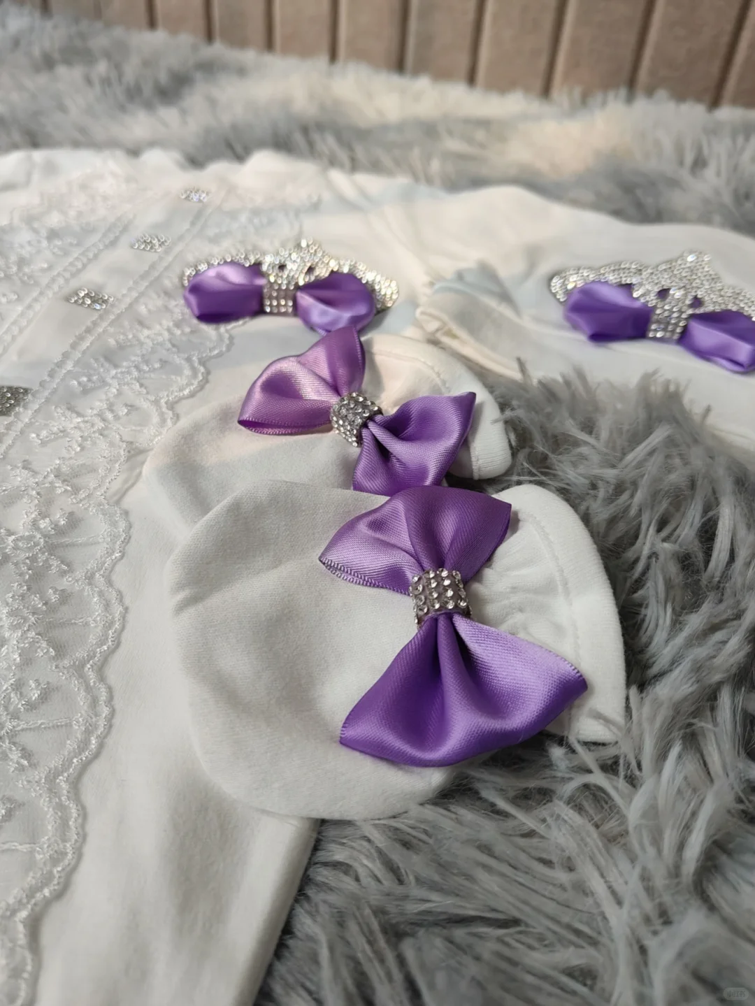 紫饰公主婴装｜甜妹精致新生套