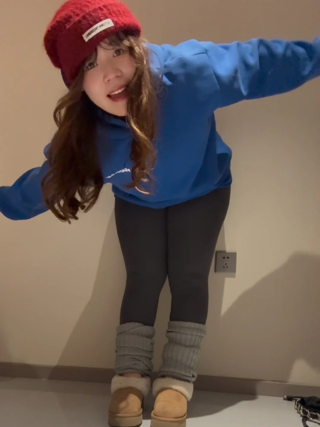 180斤健身Look｜冬天很爱瑜伽裤外穿