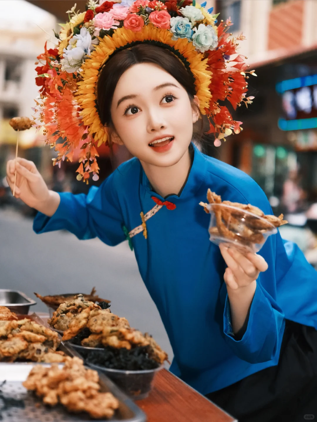 “花因色美 我因花娇”来泉州当一天蟳埔女~