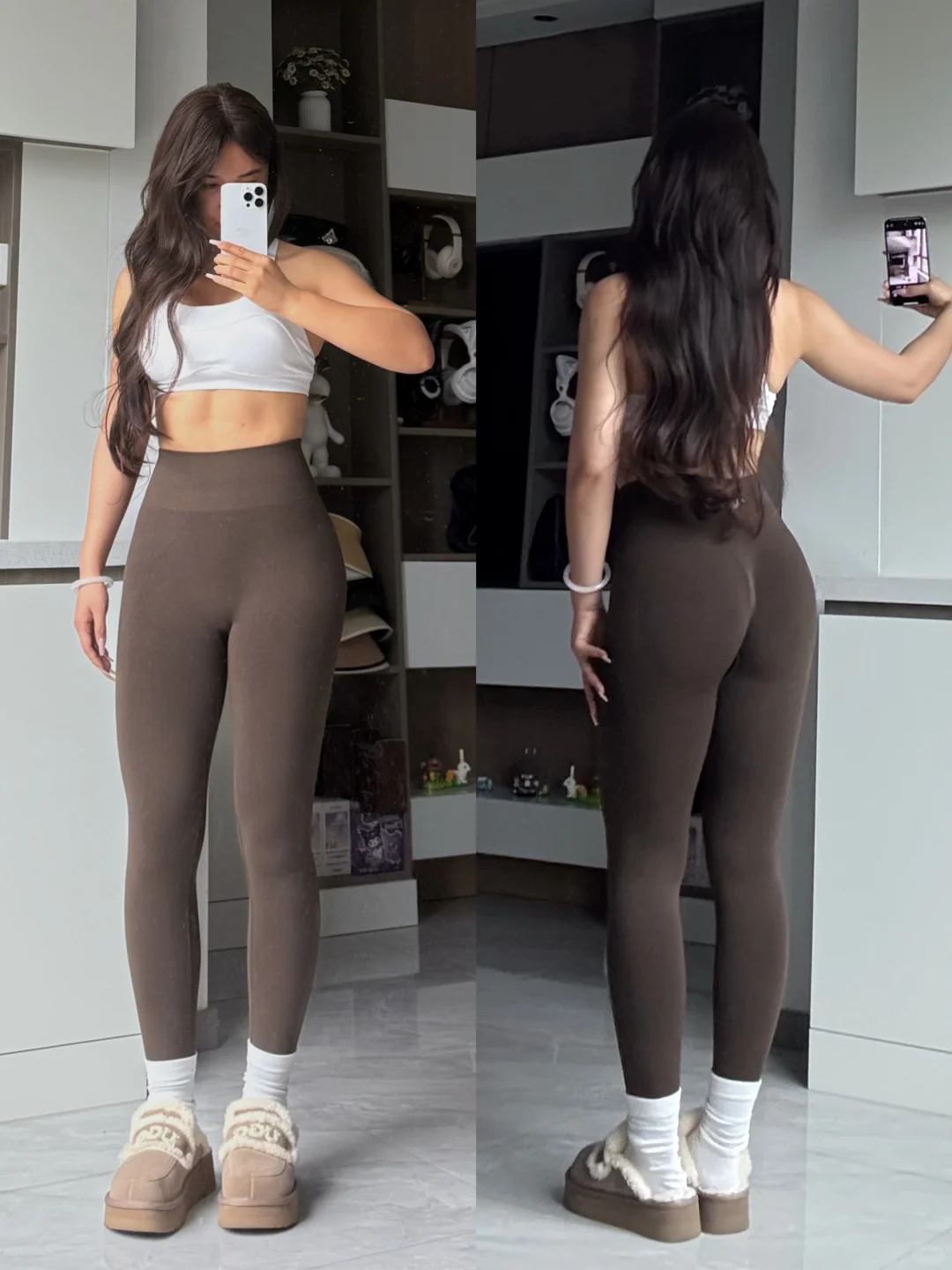 168/59 FRESOUGHT蜜桃裤/云朵裤上身试穿