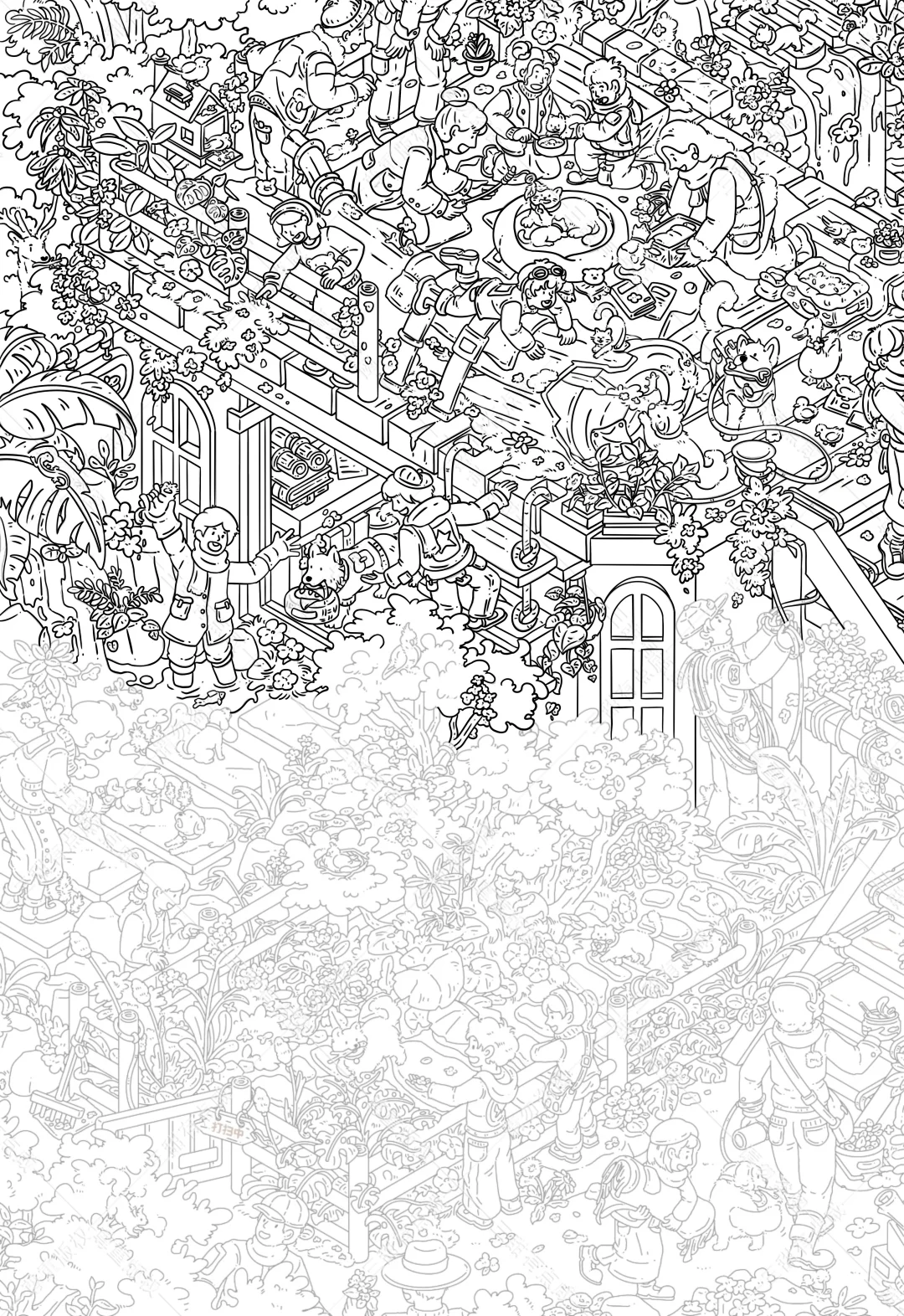 挑战地狱级线稿的一天