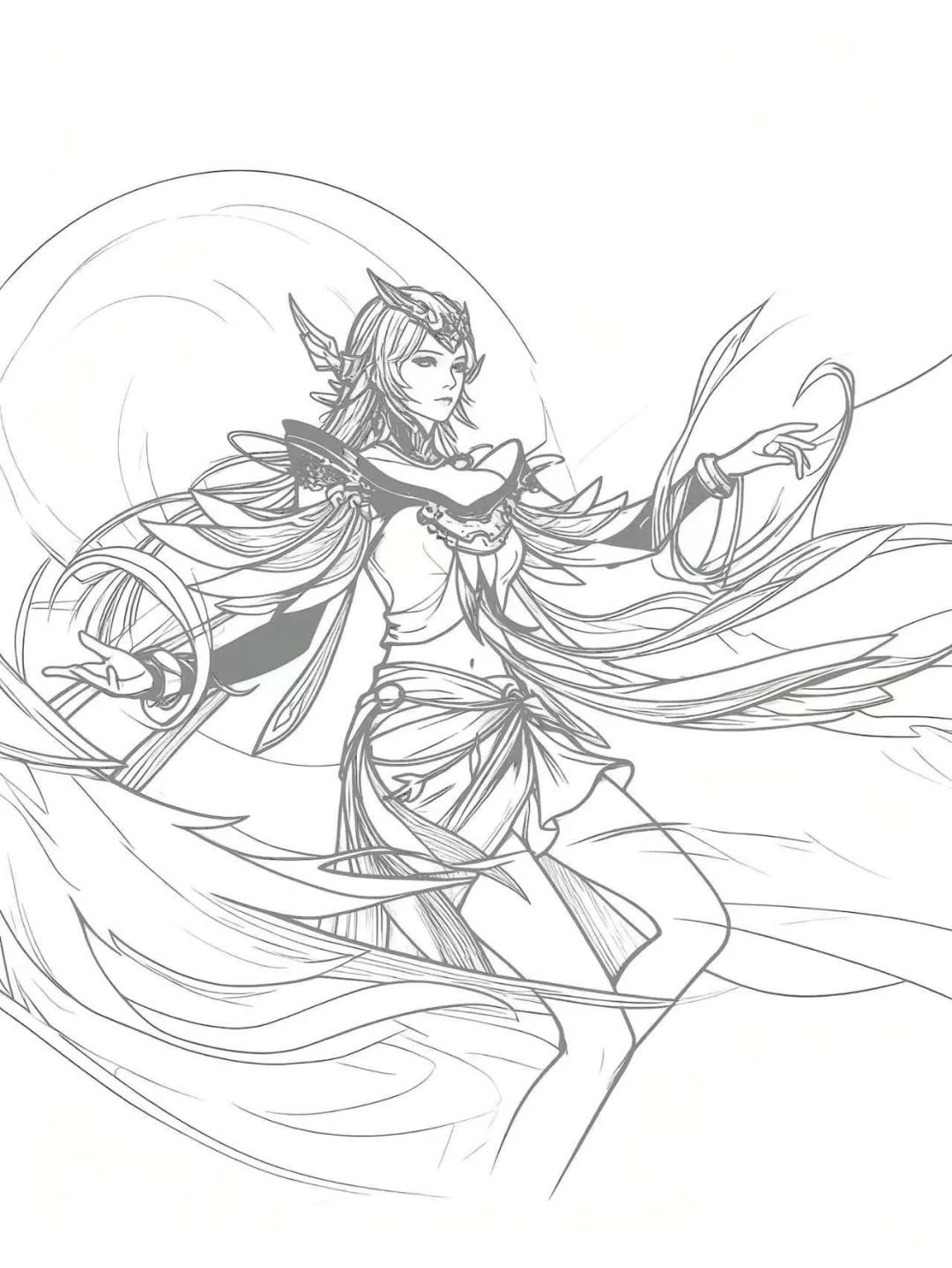 王者荣耀线条画真难啊，有谁可以，来挑战！