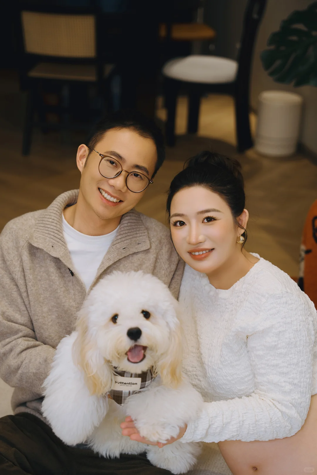 自然温馨的孕妇照当然要在家里拍啦