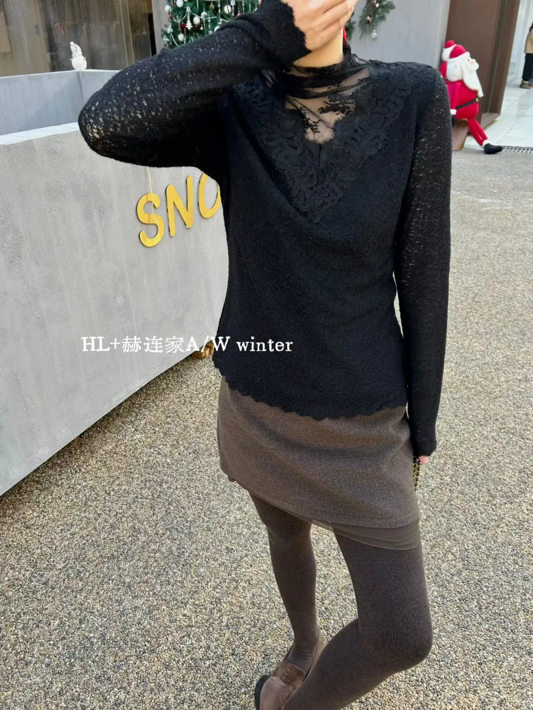 冬天的温柔是蕾丝针织给的✨