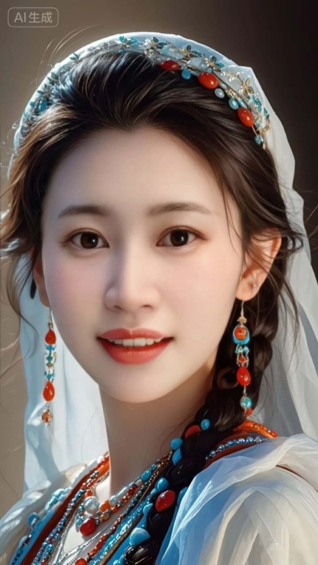 清冷的女生，抖音眨眼融合