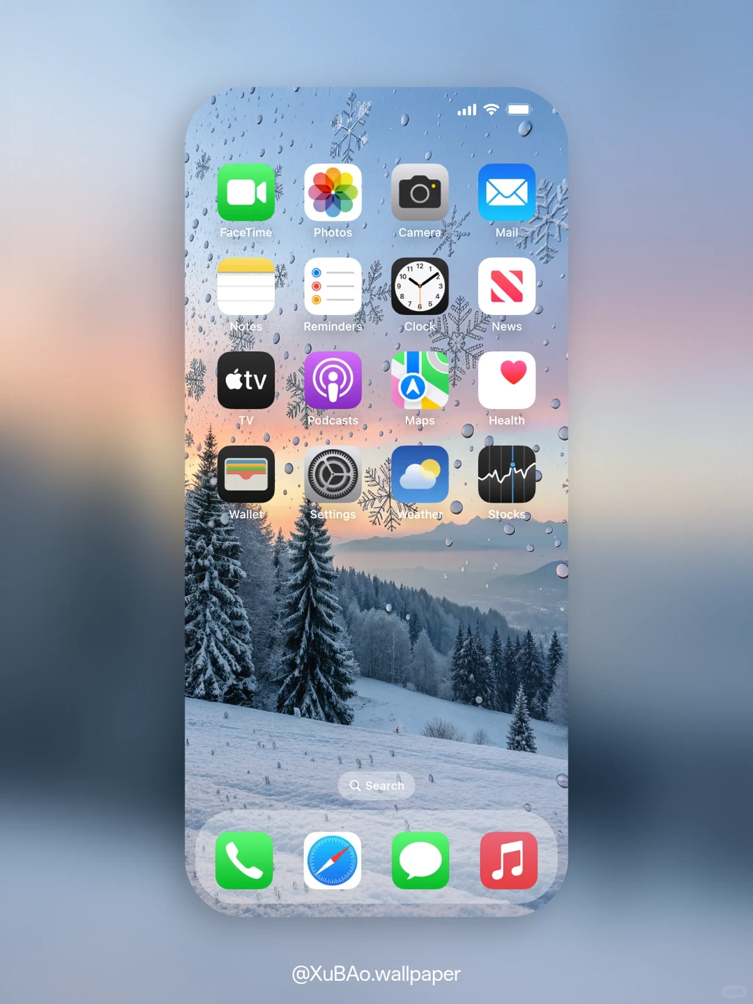 C2548 | 4k壁纸 | 冬窗雨雪