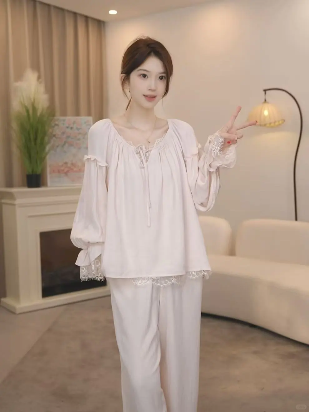 🌸春日甜妹必备！韩系显白睡衣来啦~