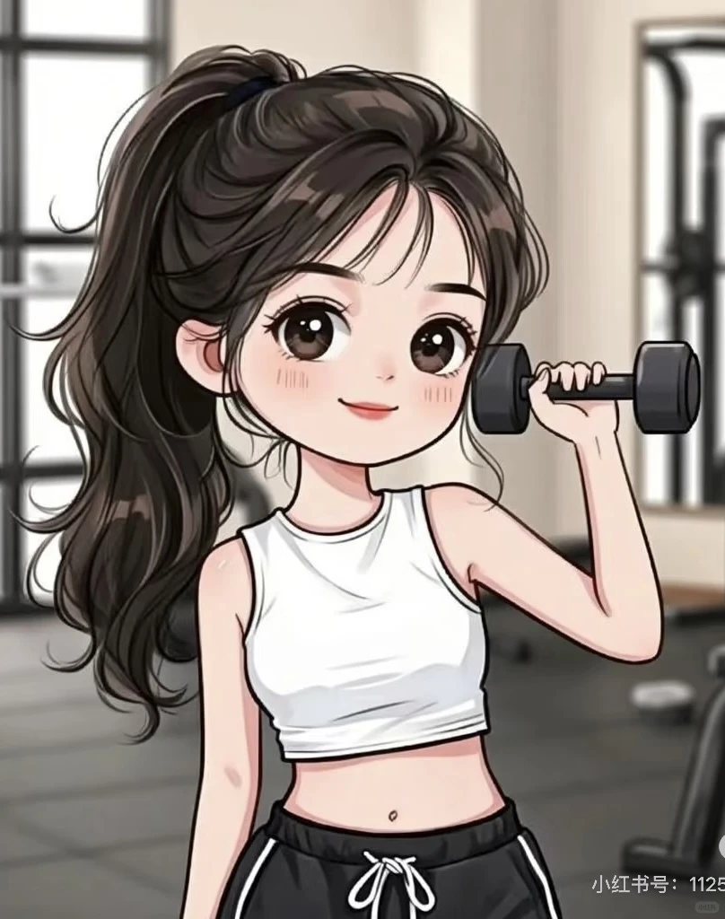 跑步女孩，今日健身💪