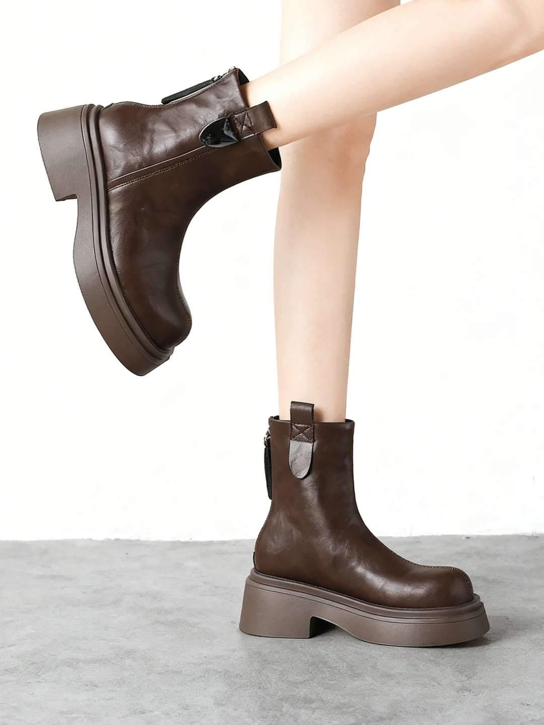 纯分享🤎复古棕色小短靴！