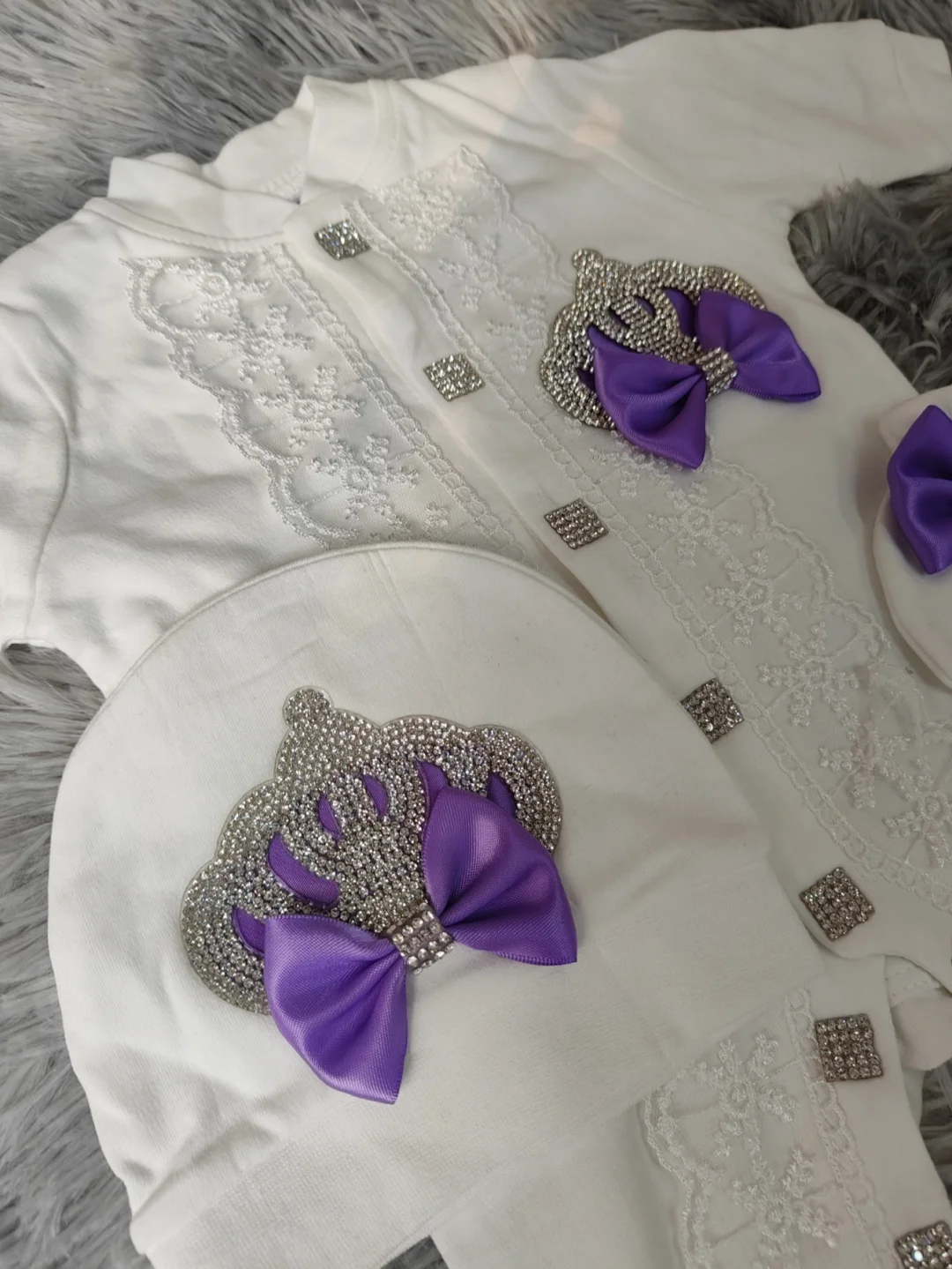 紫饰公主婴装｜甜妹精致新生套