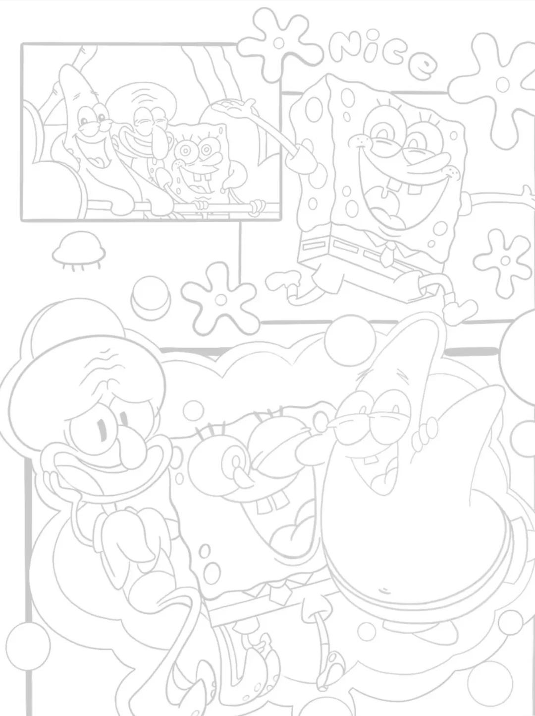 🔥 摸鱼神器68款解压线稿简笔画电子版