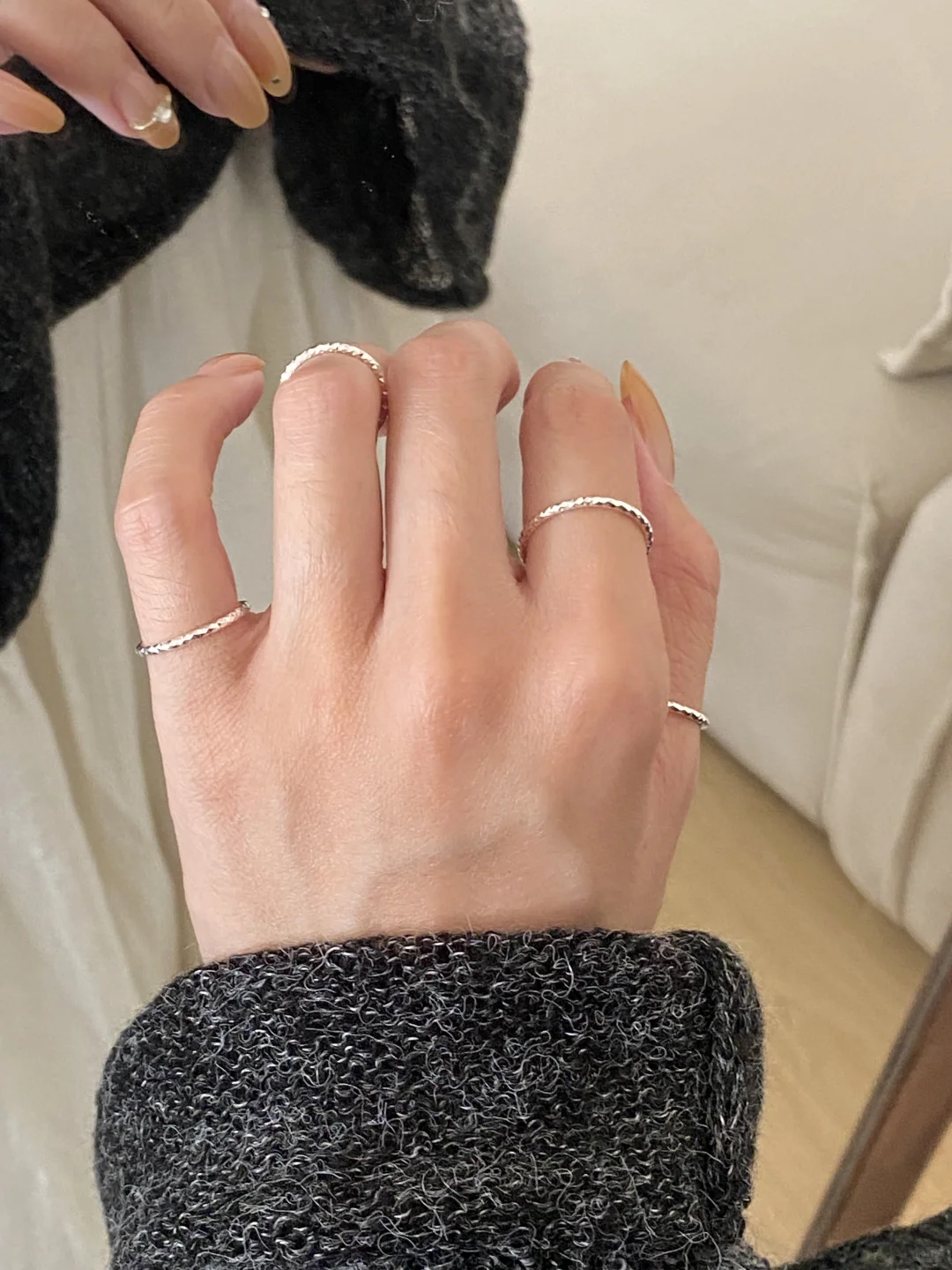 超喜欢！每天都戴的闪闪尾戒好惊艳🥹