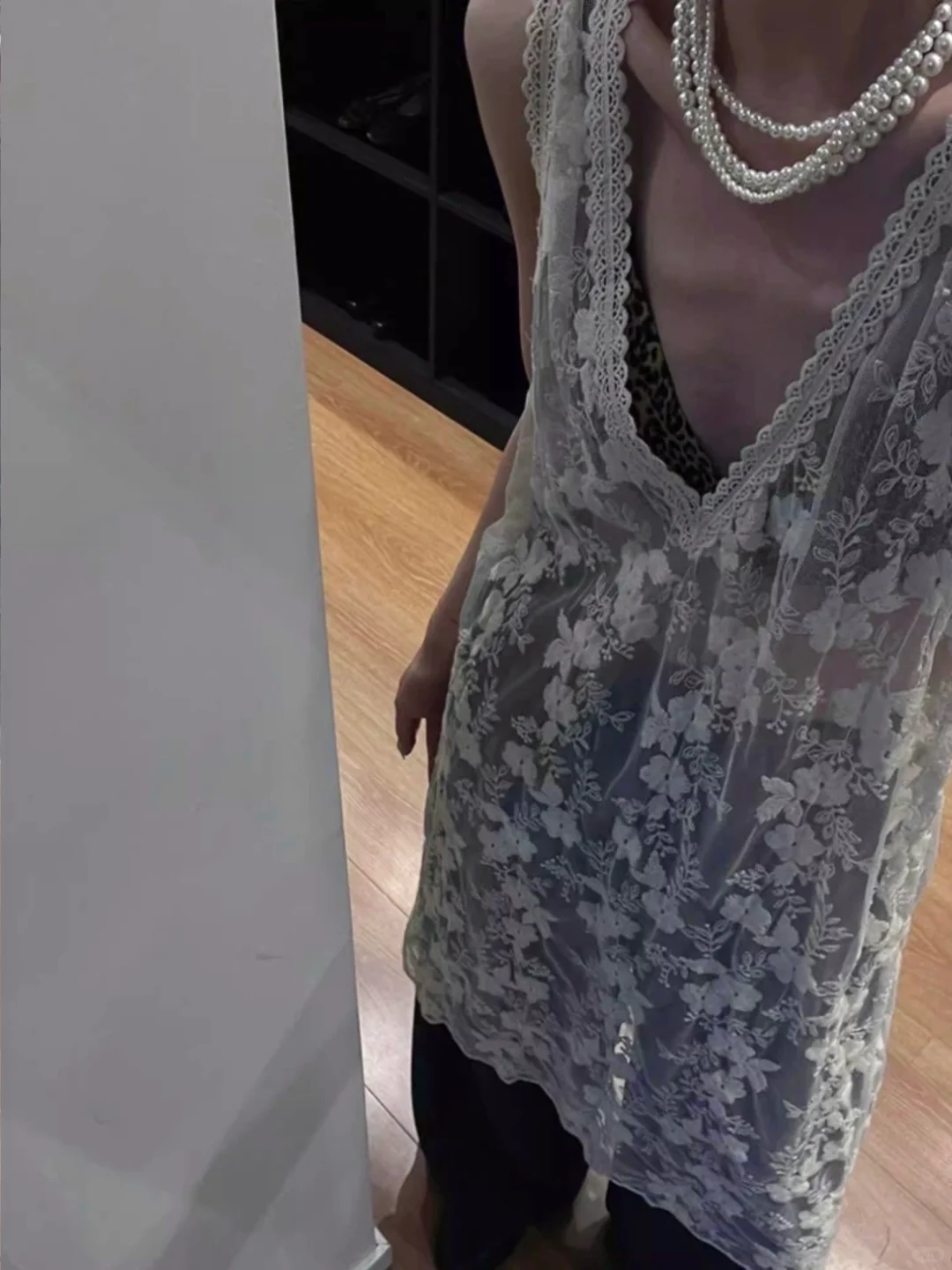 OOTD｜韩系西服叠穿内蕾丝穿搭，温柔又知性～