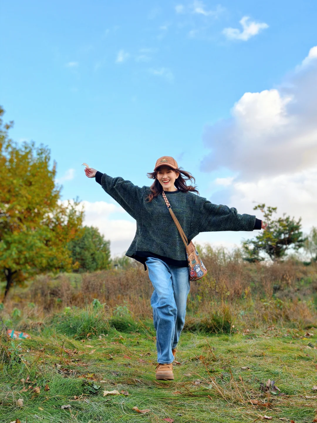 适合秋天的拍照姿势✌🏻手机就可以拍哦！