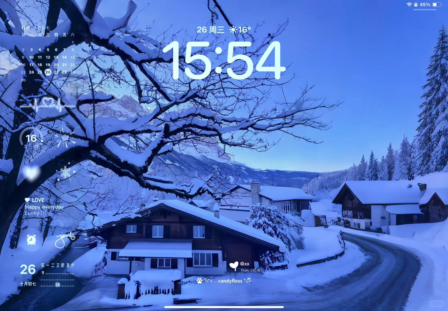 日暮寒林｜冬日雪景氛围