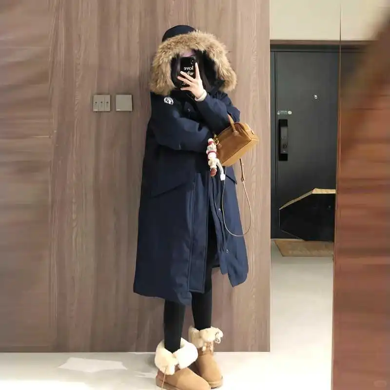 长款羽绒棉服女2025新款｜冬日里的韩系复古浪漫