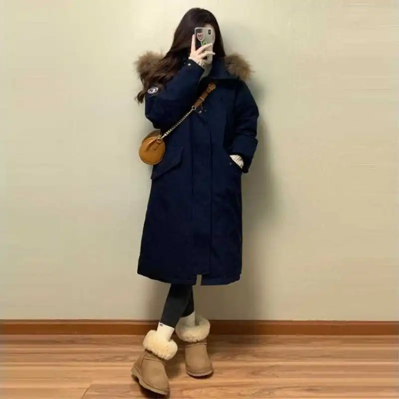 长款羽绒棉服女2025新款｜冬日里的韩系复古浪漫