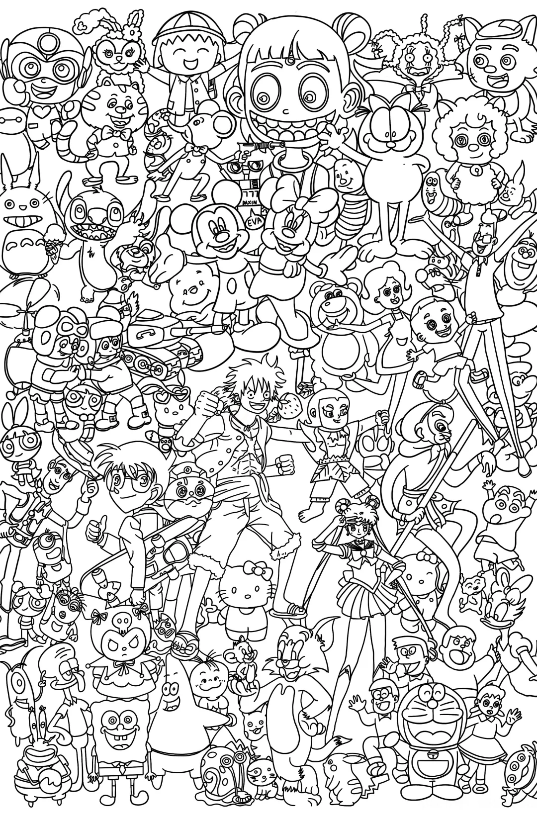 动漫人物大集合控笔来咯