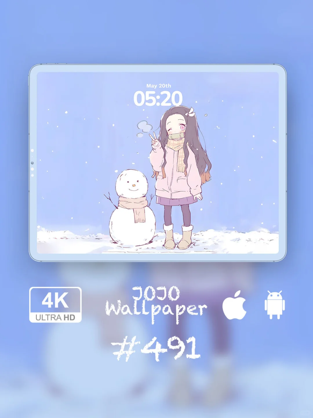 #491壁纸｜鬼灭之刃｜祢豆子｜⛄️