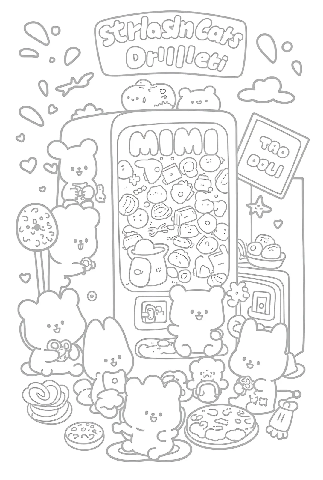 上班摸鱼神器线条画，你就画吧，超解压！