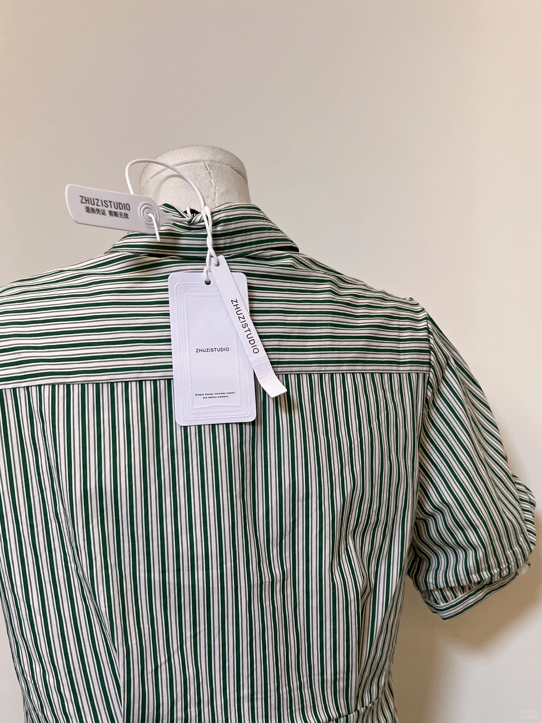 29捡漏！工作室单！韩系抹茶绿收腰polo连衣裙