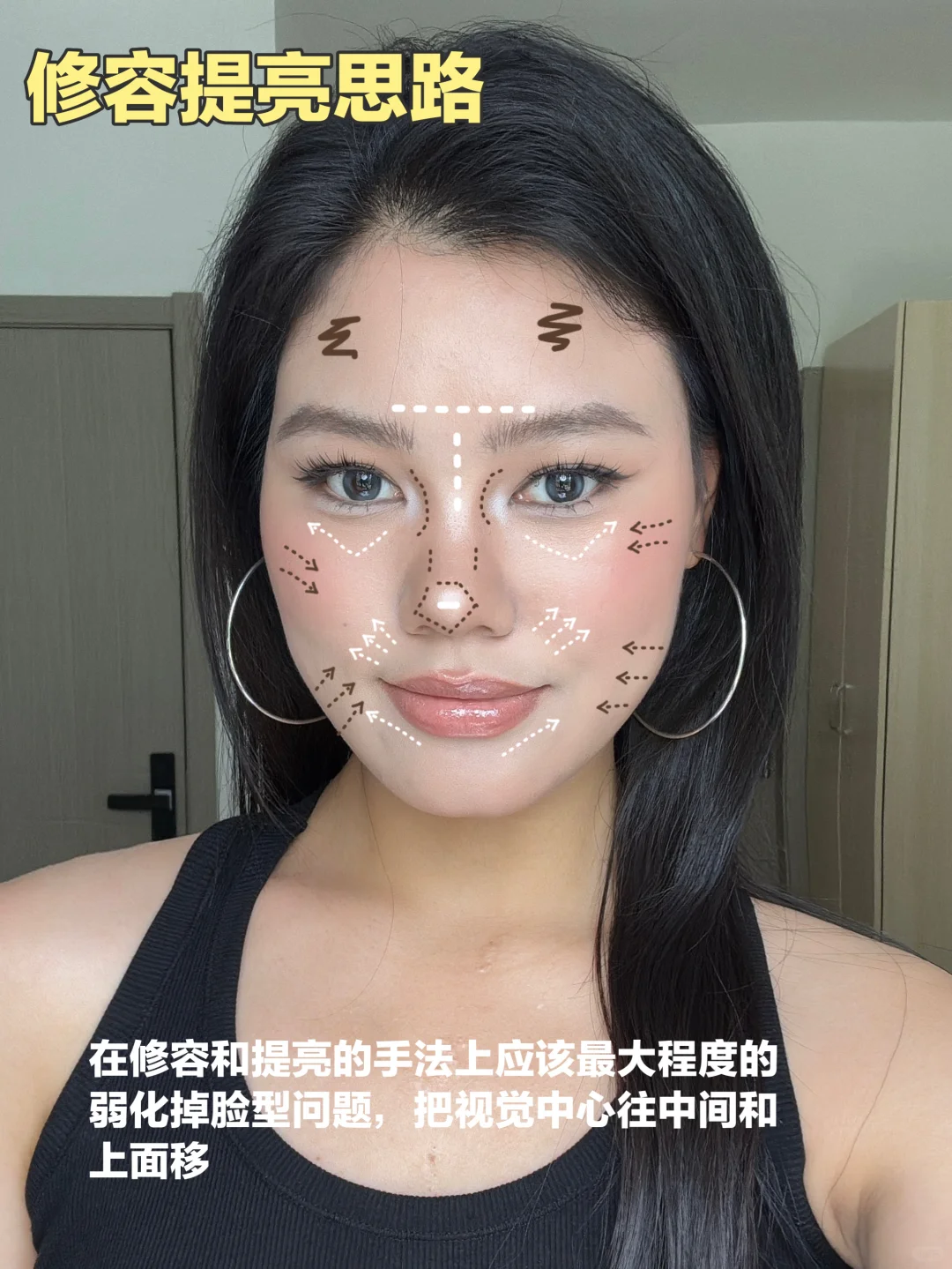 阔面方圆脸从图一到图二的变美思路 ……