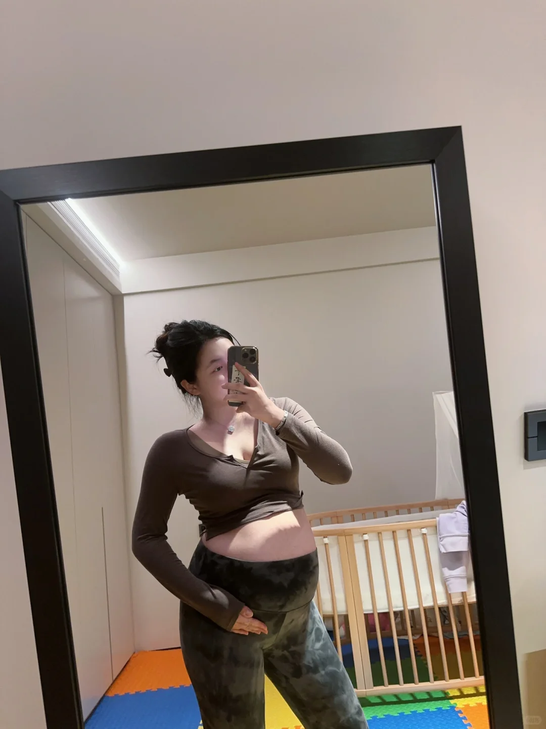 怀了个孕lululemon从6码穿到10码