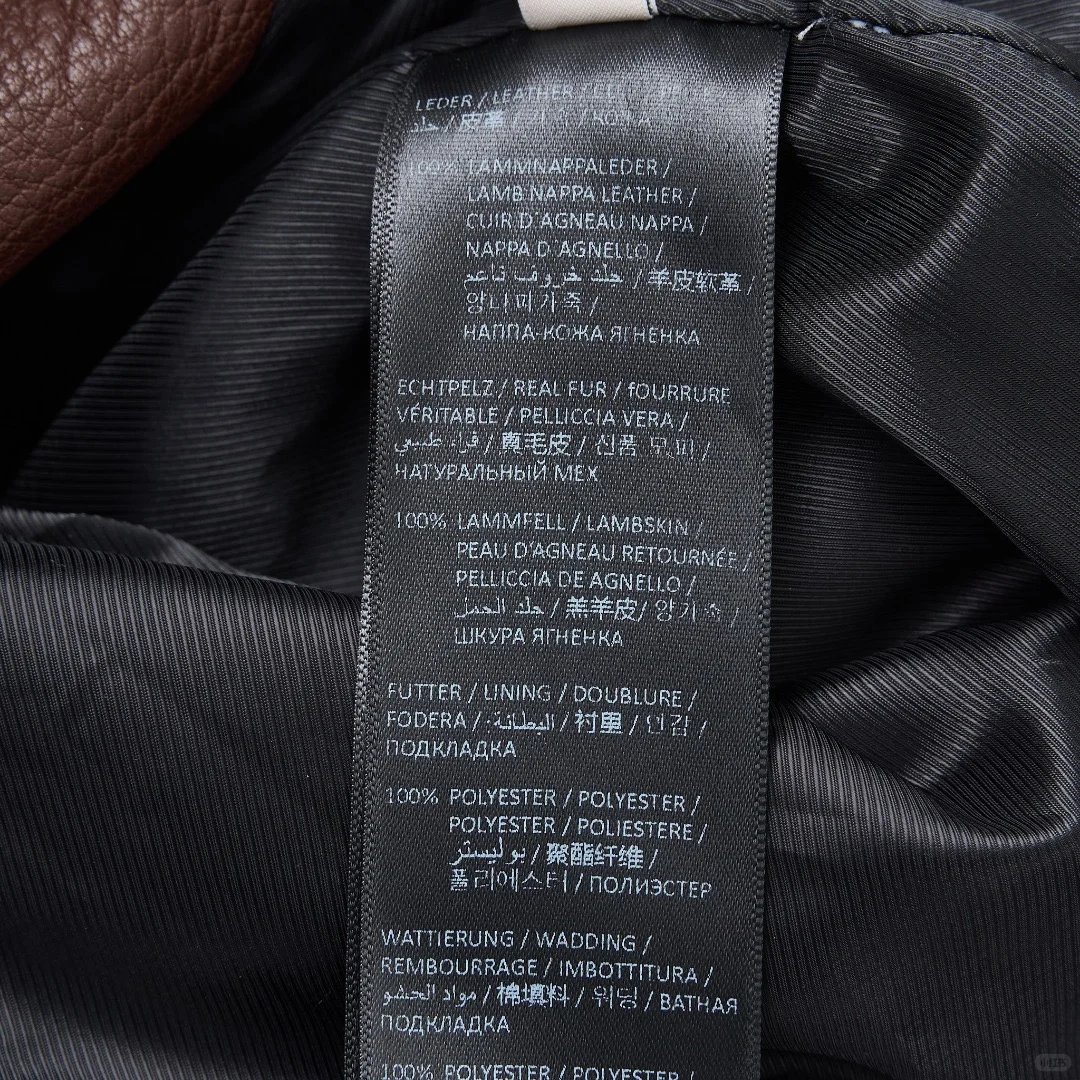 2️⃣折Schumacher女士复古小羊皮夹克外套