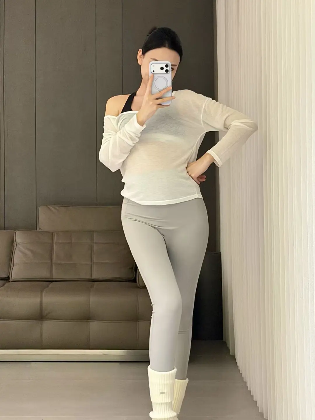 ins风孕妇托腹瑜伽裤 | 多色可选，显瘦百搭