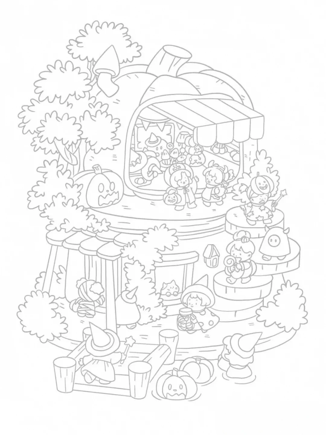 线条画 摸鱼专用🐟