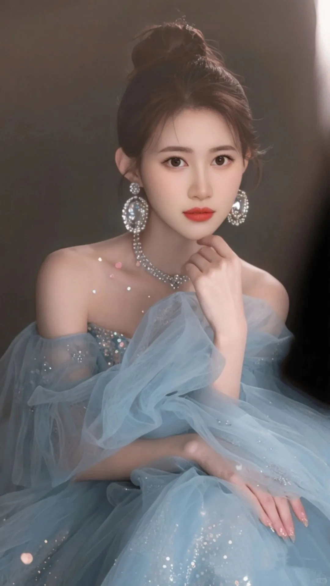 清冷的女生，抖音眨眼融合