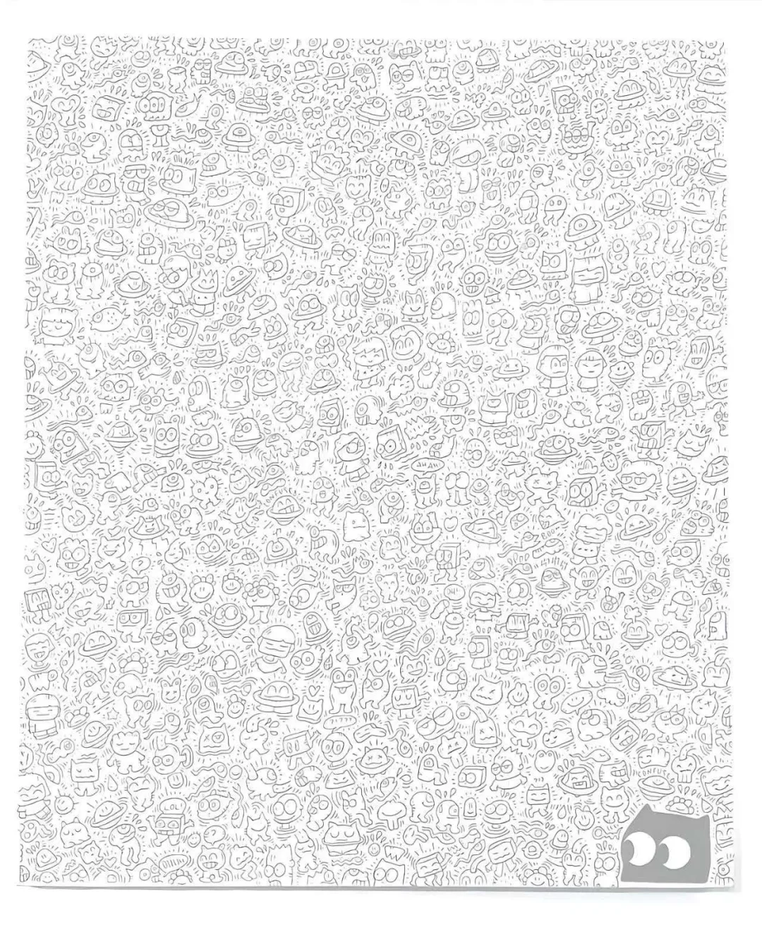 线条画摸鱼搭子，周五摸摸鱼，周末爽一爽！