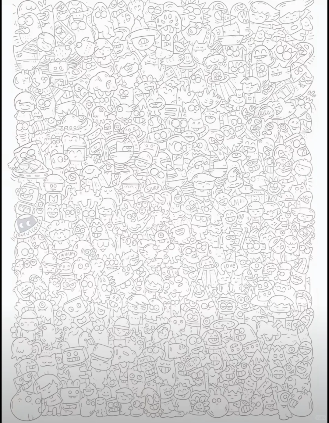 分享一些最近很火的解压描边底稿！太好玩了