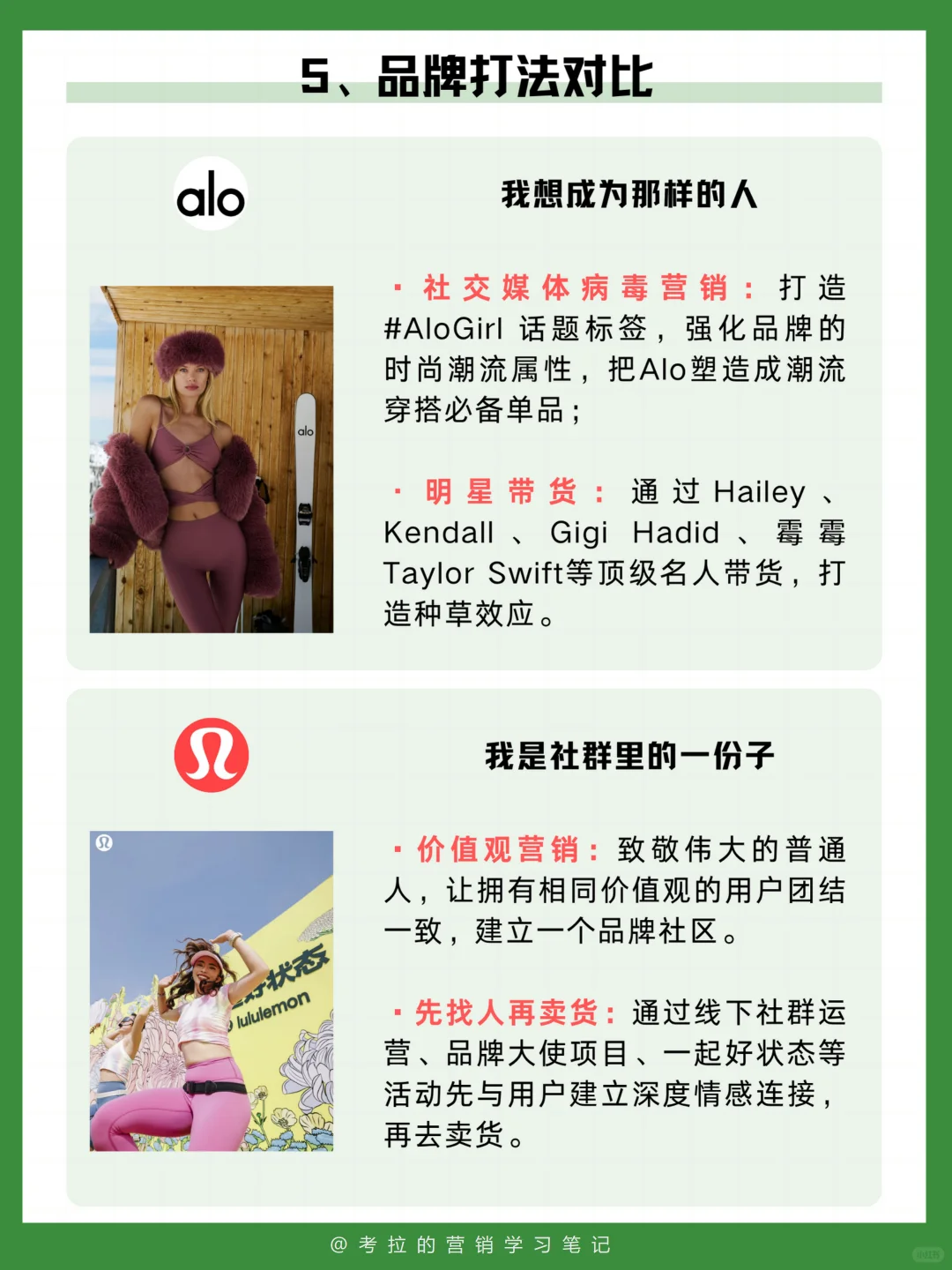 全方位对比一下Alo和lululemon