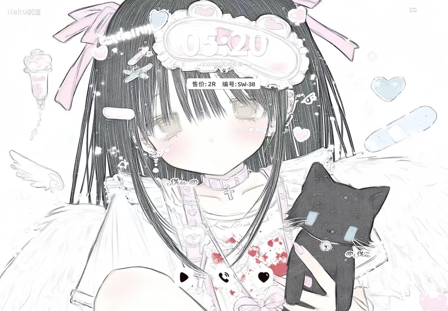 低饱和少女ipad平板壁纸特1R#11.28 21:00恢