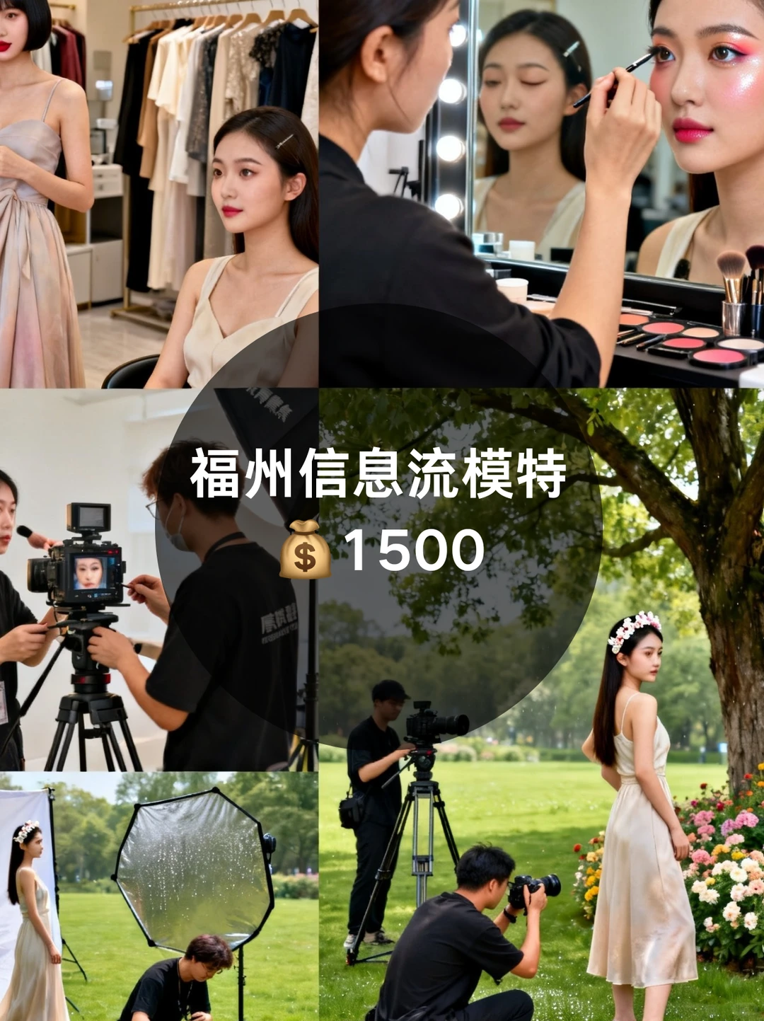 福州信息流模特1500+来自福州模特通告群